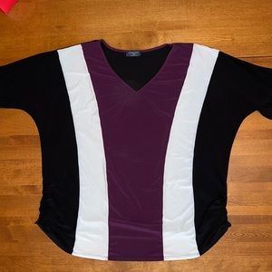 Scarlett color block blouse